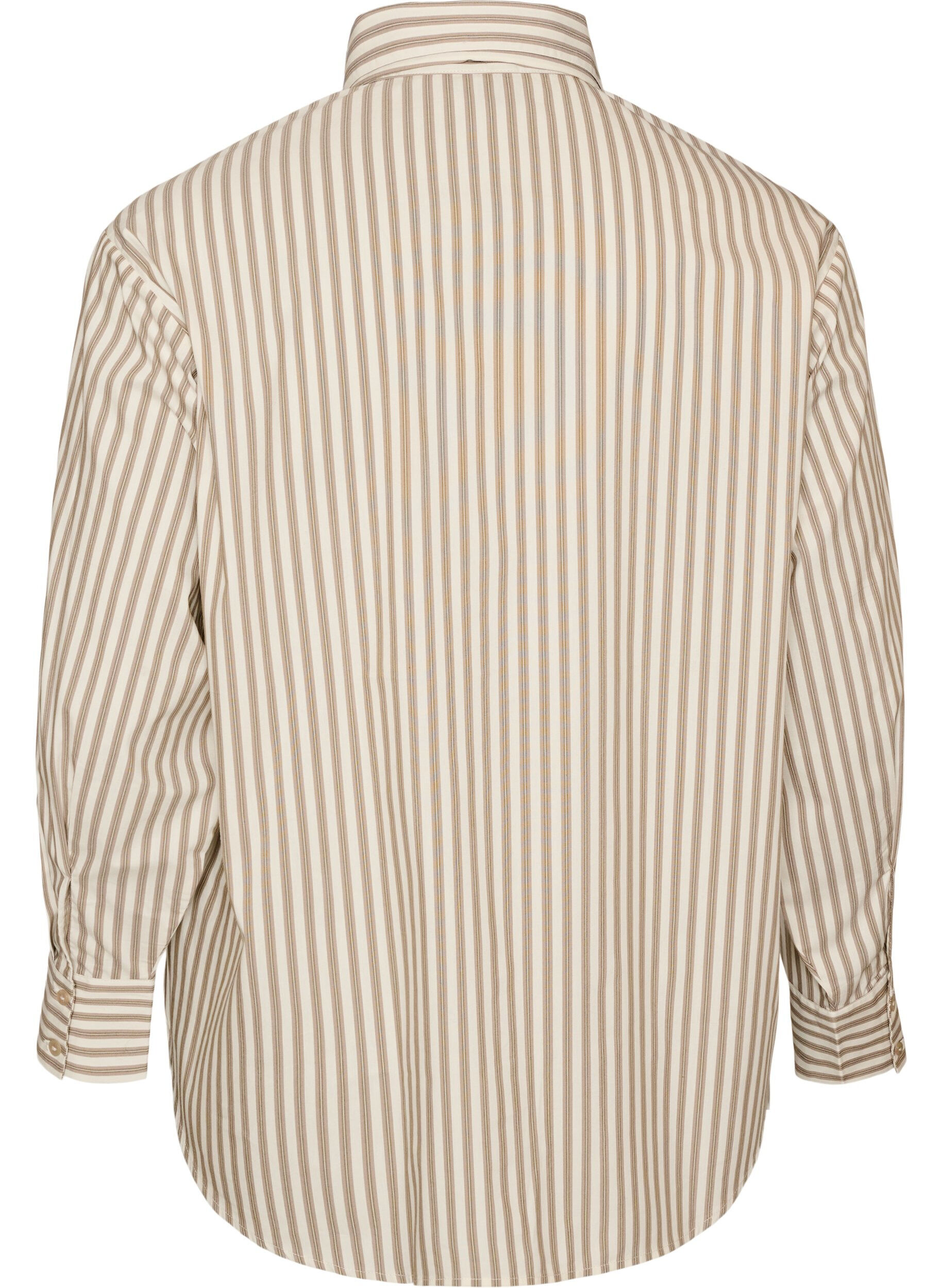 ZizziChemise ray&eacute;e avec lien amovible &agrave; nouer, Beige, Packshot image number 1