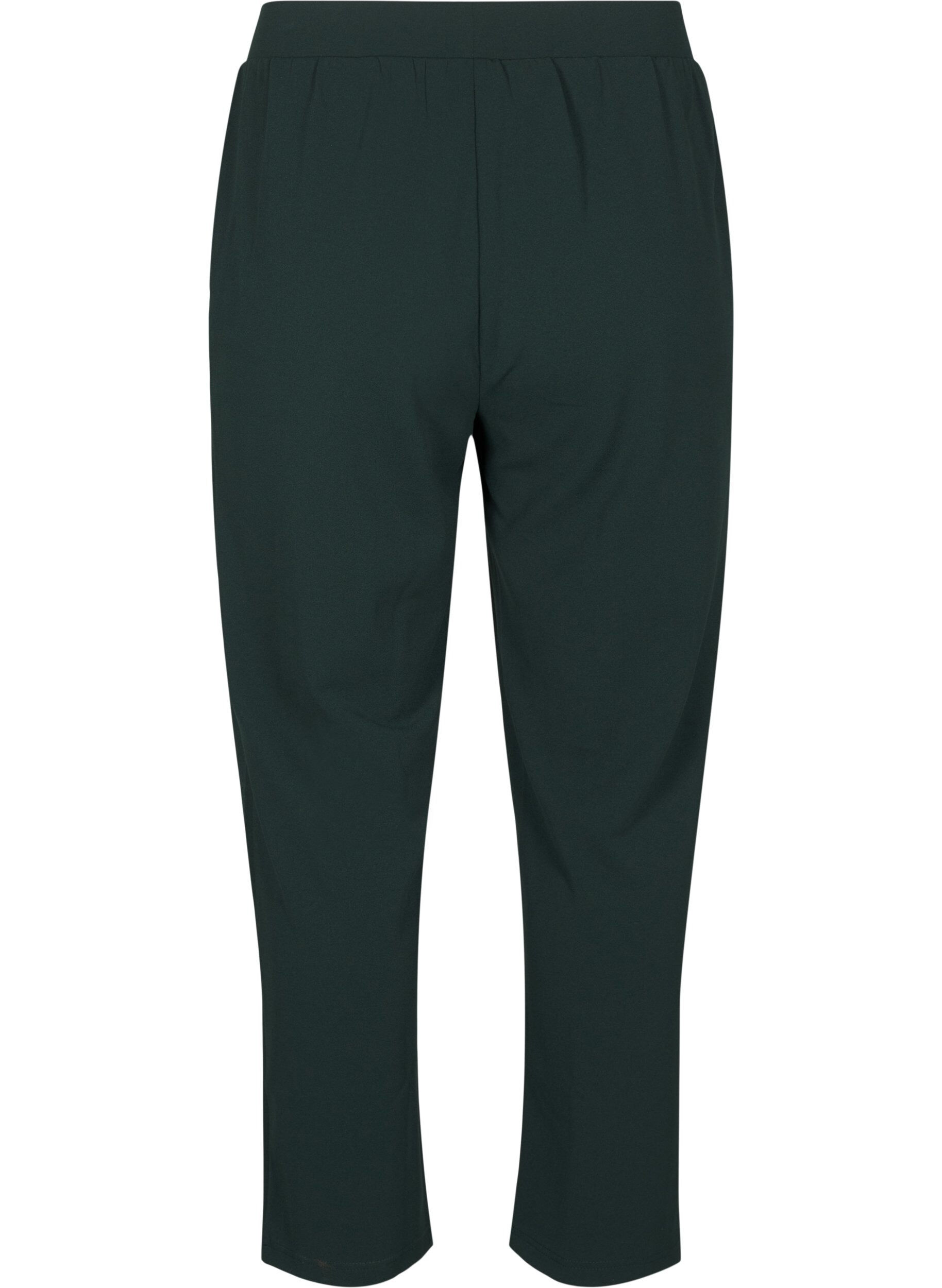 ZizziFLASH - Broek met rechte pasvorm, Groen, Packshot image number 1