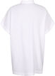Lang shirt van viscose met korte mouwen, Bright White, Packshot image number 1