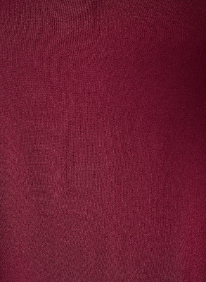 Viscose blouse met V-hals en afgeronde zoom, Rood, Packshot image number 2