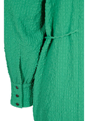Robe à manches longues avec col en V et cordons de serrage, Mint, Packshot image number 3