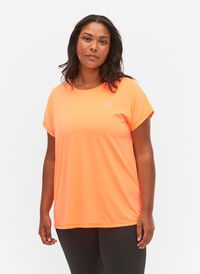 T-shirt d'entraînement à manches courtes, Neon Orange, Model