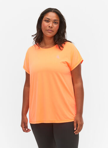 T-shirt d'entraînement à manches courtes, Neon Orange, Model image number 0