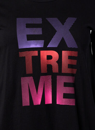 Trainingsshirt met print, Black w. Extreme, Packshot image number 2