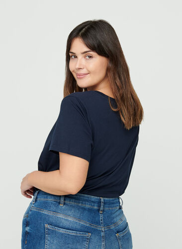 T-shirt met korte mouwen en print, Night Sky, Model image number 1