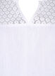 Blouse van katoenmix met linnen en gehaakt detail, Bright White, Packshot image number 2