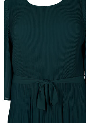 Geplooide jurk met strikceintuur, Scarab, Packshot image number 2