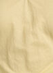 Blouse in een katoenmix met V-hals en striklint, Geel, Packshot image number 2
