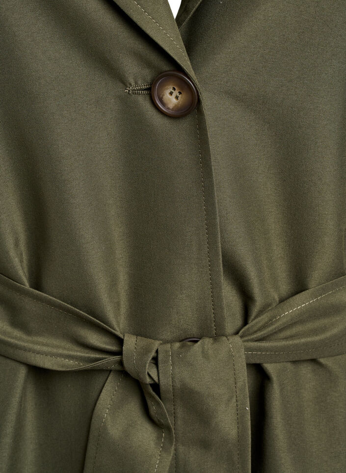 Trench long avec broderie, Vert, Packshot image number 2