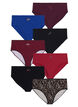 7-pack slip met normale taille, Rood, Packshot image number 0