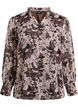 Blouse met bloemenprint, Zwart, Packshot image number 0