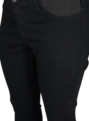 Super slim fit Amy jeans met elastiek in de taille, Black, Packshot image number 2
