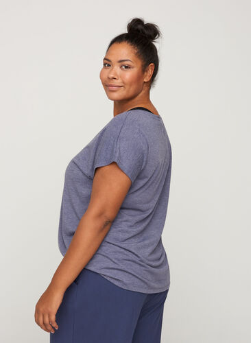 T-shirt de sport avec imprimé, Odysses Gray, Model image number 1