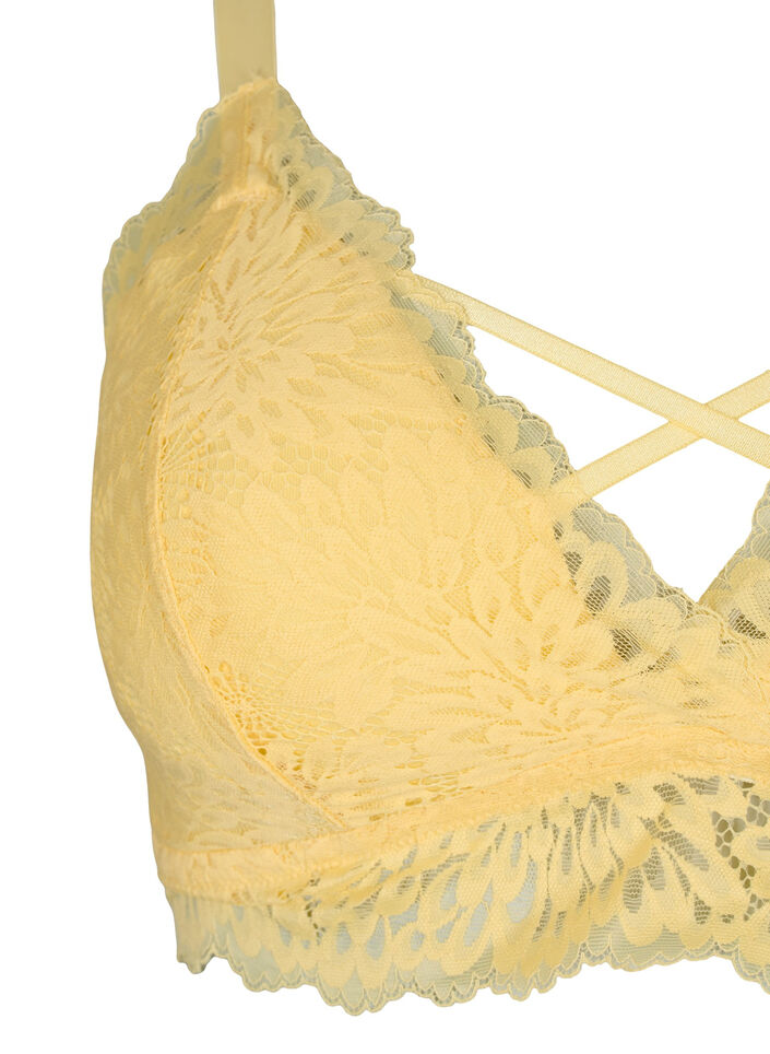 Bralette avec détail et rembourrage doux, Pale Banana ASS, Packshot image number 2