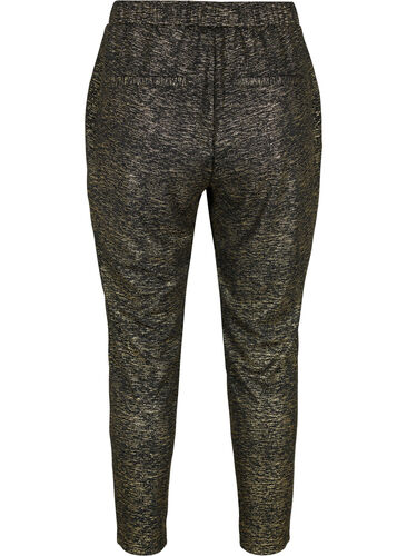  Pantalon Maddison couleur or avec poches, Black w. Gold, Packshot image number 1