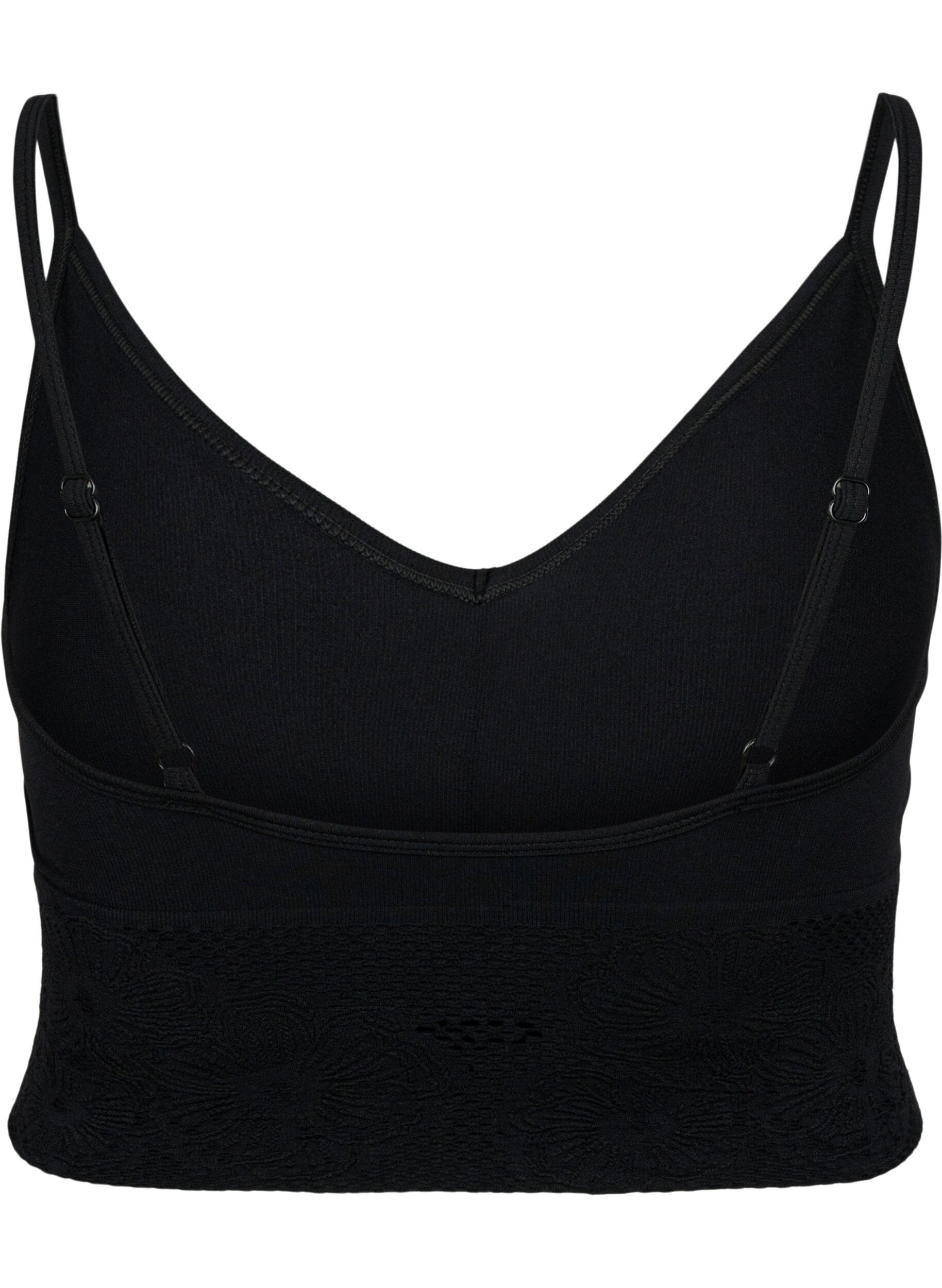 Zizzi Soutien-gorge sans coutures, Black, Packshot image number 1
