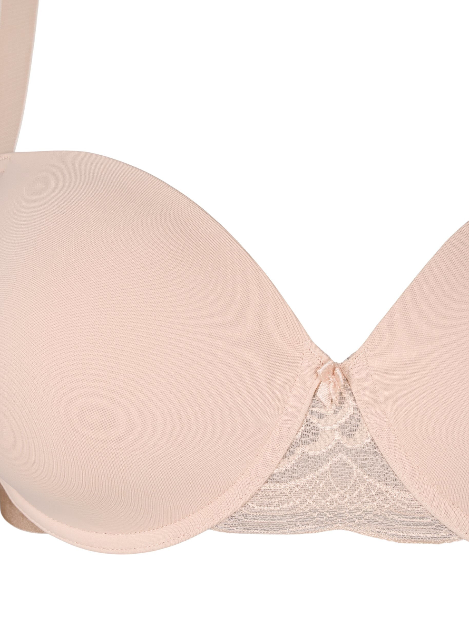 ZizziVoorgevormde bh met mesh, Beige, Packshot image number 2