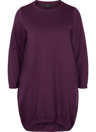 Plain, long-sleeved sweatshirt dress, Winter Bloom, Packshot image number 0