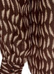 Blouse met all-overprint en korte knoopsluiting, Bruin, Packshot image number 3