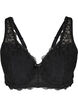 Soutien-gorge rembourré à armatures avec dentelle, Black, Packshot image number 0