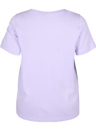 T-shirt en coton avec imprimé, Lavender COLOR, Packshot image number 1