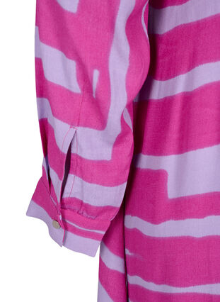 Robe longue imprimée en viscose, Rose Violet AOP, Packshot image number 3