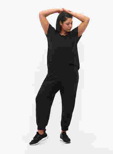 Pantalon de survêtement avec poches, Black, Model image number 2