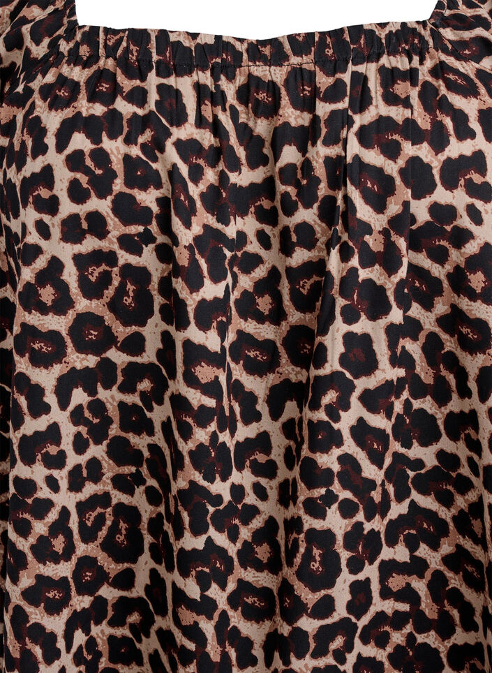 Strandjurk van viscose met print, Beige, Packshot image number 2