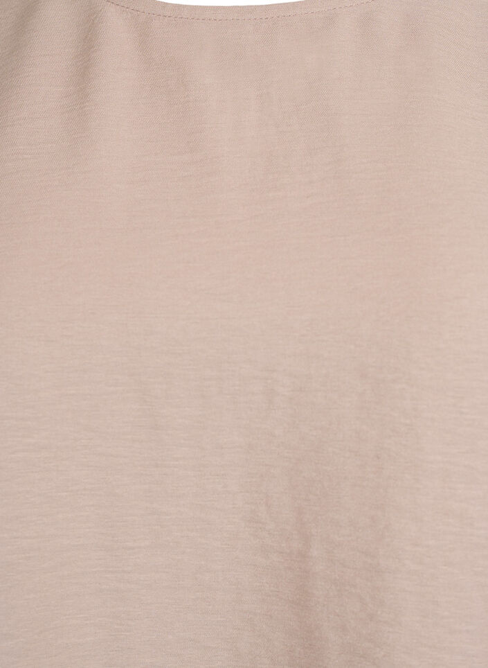 Chemisier à manches courtes et larges, Beige, Packshot image number 2