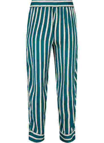 Pantalon ample à rayures, Green Stripe, Packshot image number 1