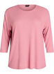 Blouse en jersey avec manches 3/4, Rose poudr&eacute;e, Packshot image number 0