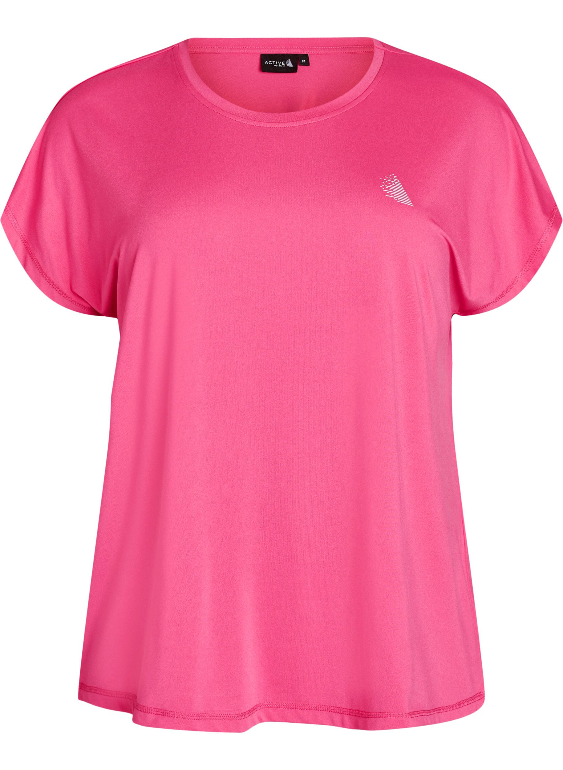 ZizziEffen gekleurd trainingsshirt, Roze, Packshot image number 0