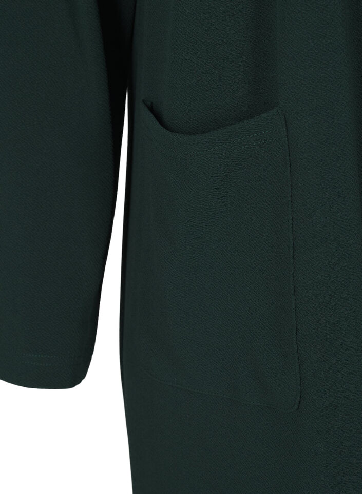 Blazer long avec des poches, Vert fonc&eacute;, Packshot image number 3