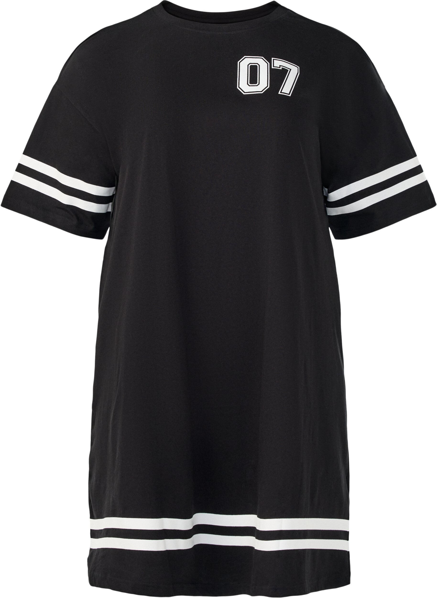 Kort T-shirtjurkje met sportieve details