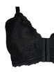Soutien-gorge en dentelle avec fermeture frontale, Black, Packshot image number 2