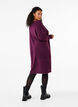 Gebreide jurk met lange mouwen, Potent Purple Mel., Model image number 1