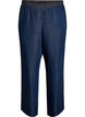 Pantalon large en lyocell aspect denim, Bleu, Packshot image number 0