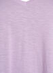 T-shirt basique &agrave; manches courtes et col en V, Mauve, Packshot image number 2