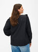 Blouse met ruffels en veters, Zwart, Model image number 2