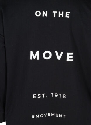 Sweatshirt met capuchon en print, Black Move, Packshot image number 3