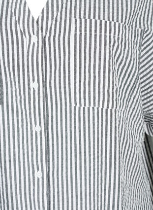 Chemise rayée avec poches de poitrine, White/Black Stripe, Packshot image number 2