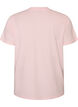 T-shirt en coton bio avec imprim&eacute; sur le devant, Rose, Packshot image number 1