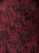 Maxi-jurk met bloemenprint en smokwerk, Donker Bordeaux, Packshot image number 2
