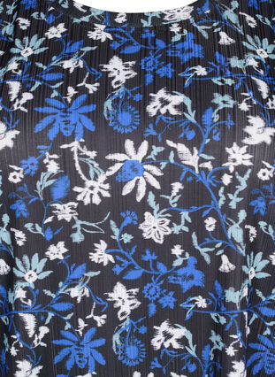 FLASH – T-shirt à imprimé floral, Black Blue Green AOP, Packshot image number 2