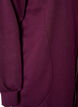 Lange hoodie met ritssluiting en zakken, Paars, Packshot image number 3