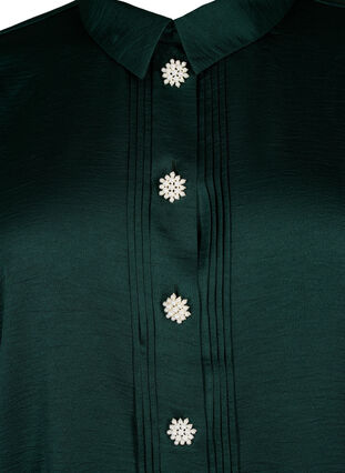 Chemise longue avec boutons en perles, Scarab, Packshot image number 2