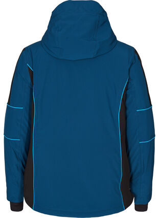 Veste de ski imperméable à capuche, Blue Comb, Packshot image number 1