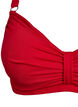 Bikini-bh met beugel en drapering, Rood, Packshot image number 2