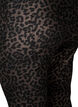 Leggings court enduit avec imprimé léopard, Marron, Packshot image number 3