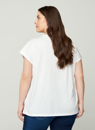 	 T-shirt basique, Bright White, Model image number 1